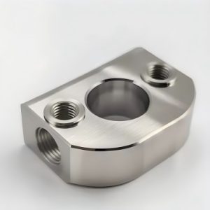 stainless steel mounting part with brushed finish